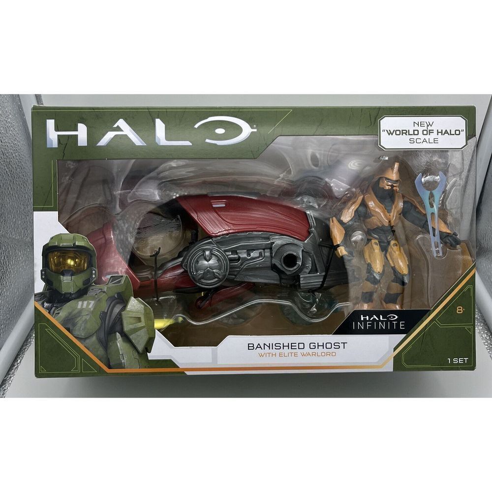 New Halo Infinite Banished Ghost Elite Warlord Figure New World Of Halo Scale